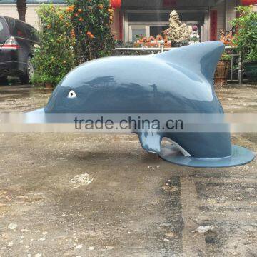 Outdoor fiberglass dolphin statue