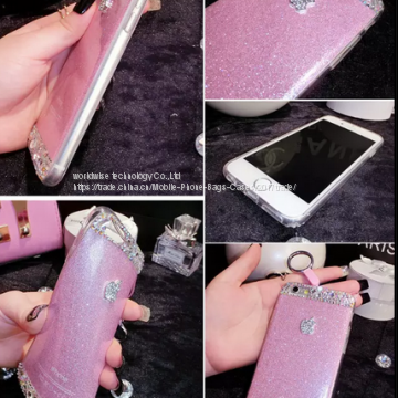 Crystal Diamond Cell Phone Back Cover Case Mobile Phone Cases for IPhone7/7Plus/6/6s/6plus/6splus Soft Tpu Shell Housing photo-3