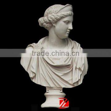 Women bust sculpture marble production