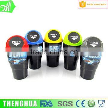 Eco-friendly Car Plastic Trash Bin Outdoor ABS Dustbin MINI Trash Can photo-4