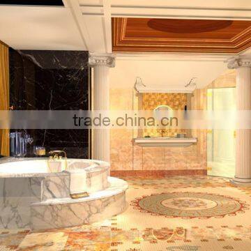 Indoor Bathroom Decoration Stone Carving Baignoire en Marbre photo-3