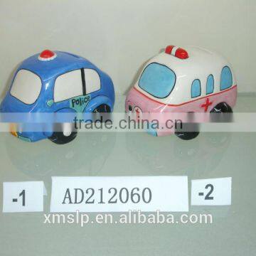 car ceramic coin bank