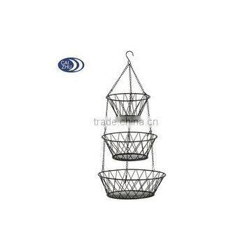 Wedding Fruit Decoration Metal Wire 3 Tier Display Basket photo-5