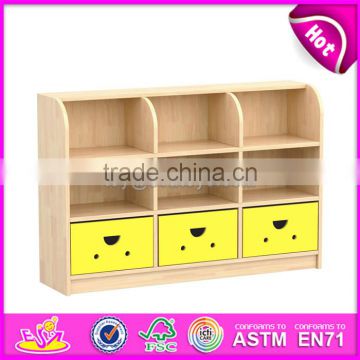 High quality kids bedroom furniture natural wood small storage cabinet W08C206