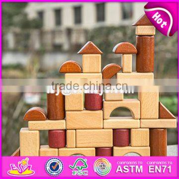 2017 New Design Best Construction Natural Wooden Building Toys for Children W13A132 photo-5