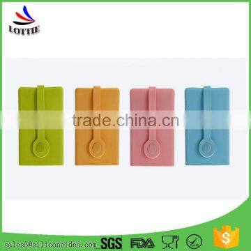 High Quality Promotional Portable Silicone Key Bag Flexible Silicone Card Case Fashion Key Holder Wallet photo-4