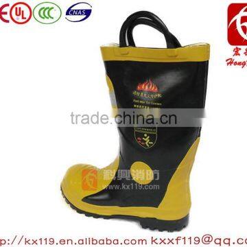 Factory Direct Sale 2015 New Design Steel Toe Firefighter Boots photo-2
