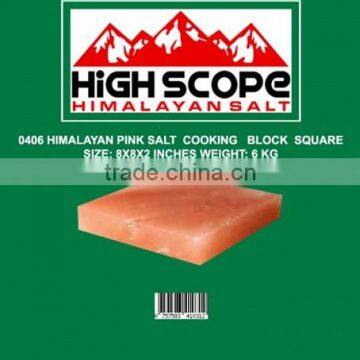 HIMALAYAN PINK SALT COOKING BLOCK SIZE 8X8X2 INCHES