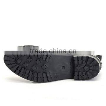 Black Matte PVC Rain Shoes Wellington Boots Chelsea Waterproof Shoes Women photo-4