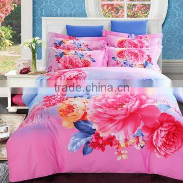 100% Polyester Digital Printed Flower Bedding Sheet/sleeping Bags/ Duvet Cover photo-2