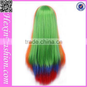 Wholesale Long Straight Wave Mixed Color Spiky Wig photo-2