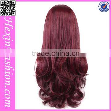 Nice Price Red Long Curly Hair Wig Wholesale photo-3