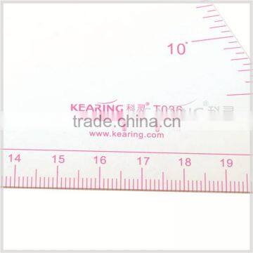Kearing Transparent Acrylic Triangle Ruler for Sewing Multi Use Plastic Rulers#T036 photo-3