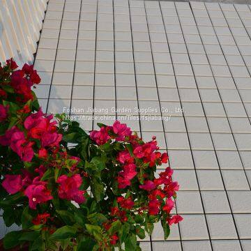 30x30cm non slip roofing glazed white ceramic interlocking flooring tile design in cheap price by Chinese manufacturing