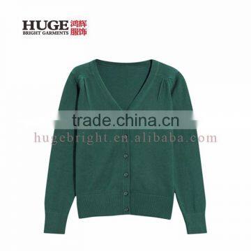 Factory Direct New Style Winter 100% Cotton Girls Knitted Sweater