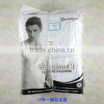 OEM Fashion Design Plain White Man Vest Tops for Sale Sexy Cotton Vest photo-6