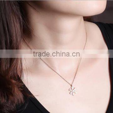 Wholesale New Fashion European Christmas Style 925 Sterling Silver Snow Chain Necklace photo-4