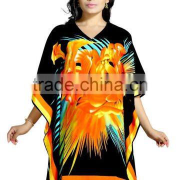 New Design Canvas Crepe Digital Printed Kaftan / Poncho/children Kaftan photo-3