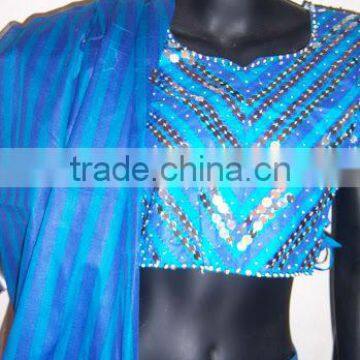 BLUE CHANIA Lehenga Choli BLOUSE DUPATTA photo-3