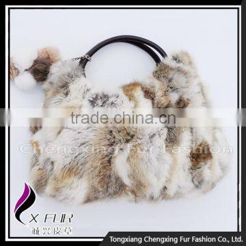 CX-H-36A New Design Genuine Rabbit Fur Women Handbags photo-6