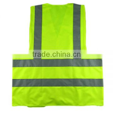 100% Polyester Fluorescent Safety Warning Vests