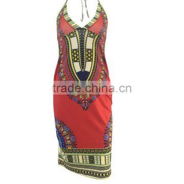 Zm50313b New Style Lady Clothing Slim Sexy v Neck Summer Dress Women photo-4