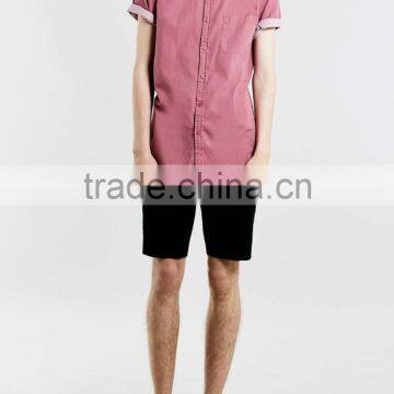 Man Short Sleeve Blank Casual Wear Shirt for Sale photo-3