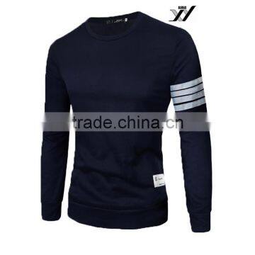 Men Slim Fit Cotton Round-Neck Long Sleeve Casual T-Shirt photo-4
