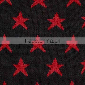 Crew Neck Pullover Blend Knit Star Pattern Fashion Mens Winter Jacquard Sweater photo-3