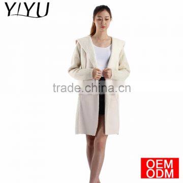 Wholesale 2017 Fall Winter Women Turndown Collar Knitted Long Cardigans Sweater photo-3