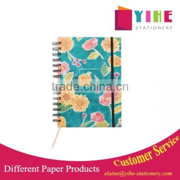 Spiral binding hardcover planner custom,full color printing personal notebook