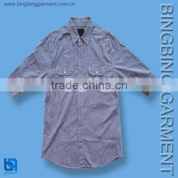 Men's Epaulette Check Shirt