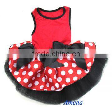 Red Polka Dots Pets Party Dress photo-2