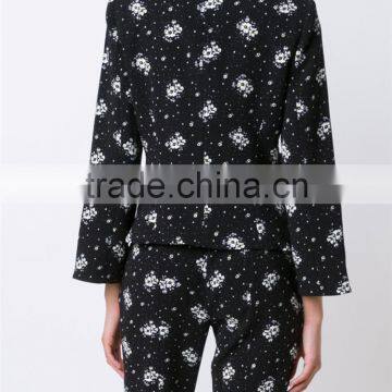 High Quality OEM Service Cheap Price Digital Printing 100% Polyester Women Dust Coat photo-4