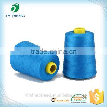 Top quality 30/2 30/3 poly poly core spun thread for jean sewing