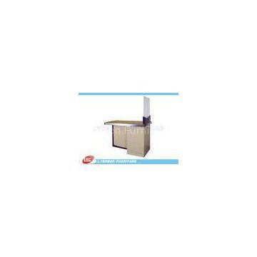 OEM MDF Melamine Finished Shop Cash Counter Table , 1600mm * 780mm * 2000mm
