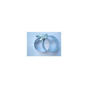 2 Inch White-zinc American Hose Clamps For Petro-chemical Industry 0.8mm