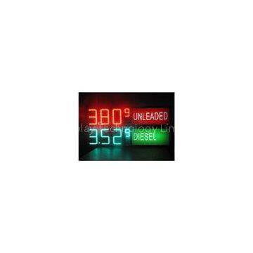 LED Gas Station Sign for Oil Price , RF LCD Wireless Remote Control Digital 7 Segment Display