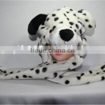 Dot Dog Plush Warm Hat Cartoon Animal Cap With Long Paws