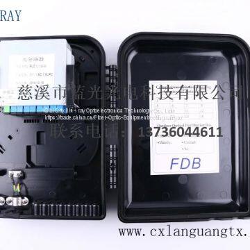 16 Port Fiber Optic Termination Box FDB White With SC/APC PLC Splitte photo-2