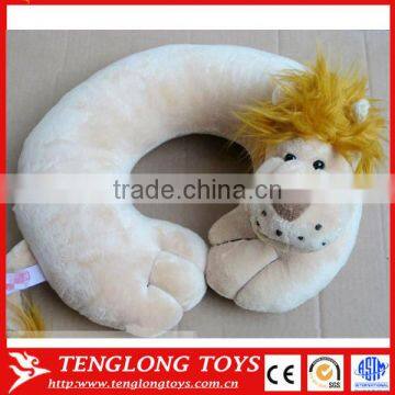 Cute animal neck pillow lion head u shape pillow