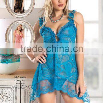 Sexy women nightdress ladies lingerie factory Turkey