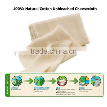 Grade 50 Ultra Fine 100% Natural Cotton Cheese Cloth Unbleached Cheesecloth Fabric