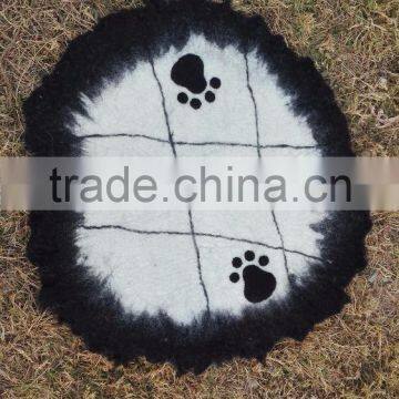 Pure felt handmade dog & cat mat