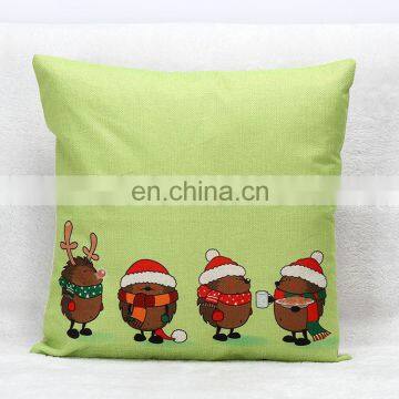 Christmas Small Deer Home Decorative Throw Pillow Cushion Case photo-3