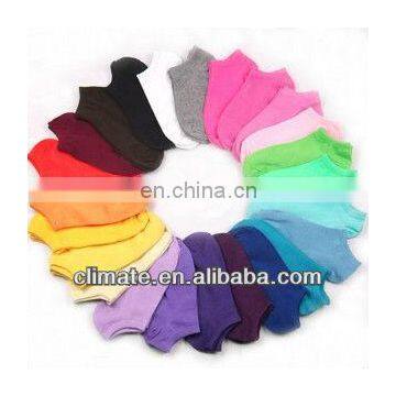 Free Shipping,Wholesale,1 lot=10pairs,Candy Colors Cotton Women Fashion Low Cut Ankle Crew Slipper Socks