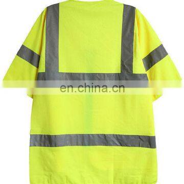 cheap safety reflective vest/safety vest with pockets/traffic safety vest