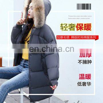 Korean Version of the Thick Down Jacket 2017 Winter Large Size Loose Students Bread Clothes Cotton Clothing Women S1019