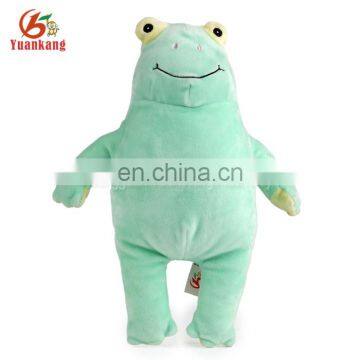 Wholesale light green frog stuffed toy plush pillows