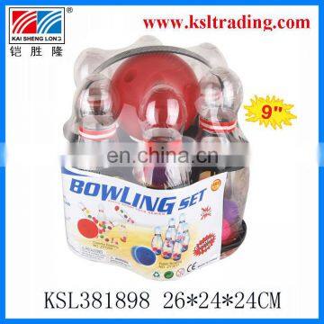 9"transparent plastic flashing bowling toys